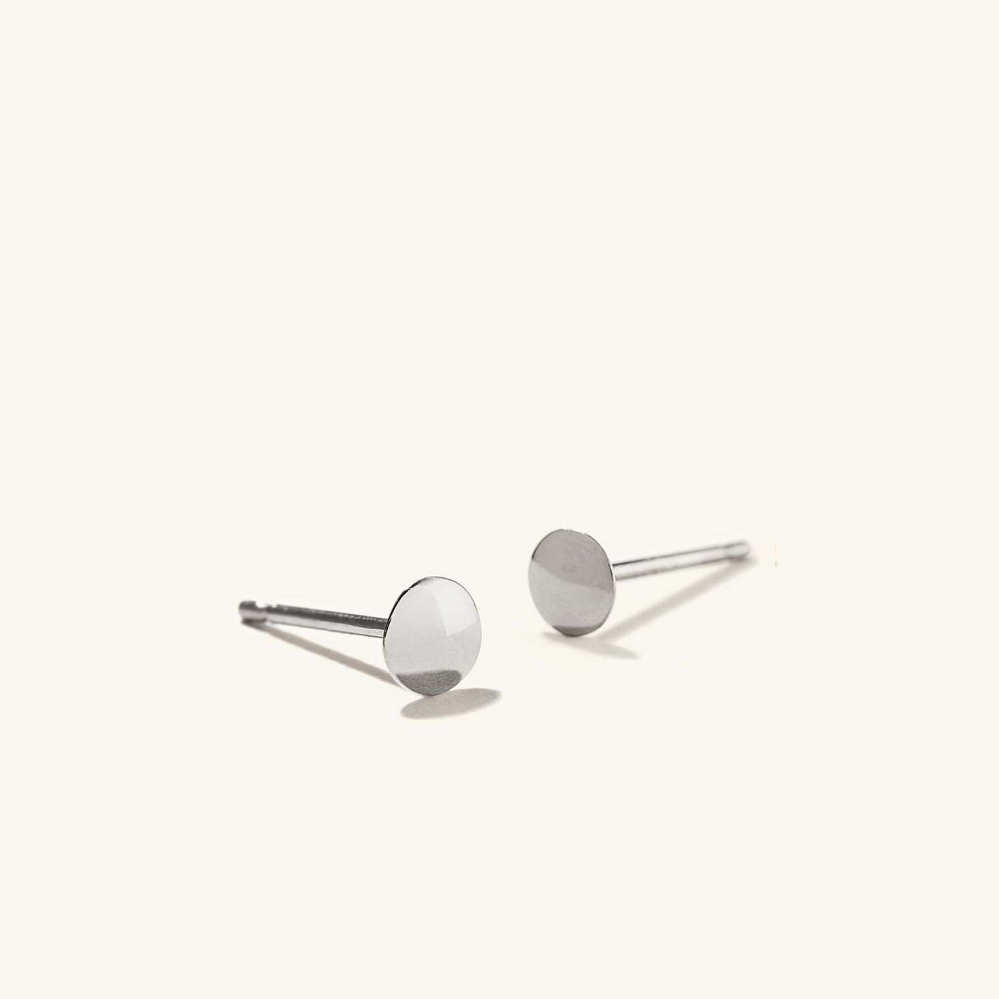 Unique Daily Wear Thumbtack 14K Solid Gold Stud Earring