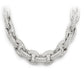 Elongated Hip Hop Iced Out Cuban Chain Necklace  customdiamjewel   
