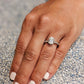 Filigree Oval Cut Moissanite Solitaire Wedding Ring  customdiamjewel   