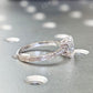 Filigree Oval Cut Moissanite Solitaire Wedding Ring  customdiamjewel   