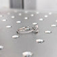 Hidden Halo Pear Cut Moissanite Wedding Ring  customdiamjewel   