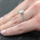 Hidden Halo Pear Cut Moissanite Wedding Ring  customdiamjewel   