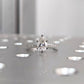 Hidden Halo Pear Cut Moissanite Wedding Ring  customdiamjewel Sterling Silver White Gold VVS-EF