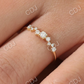 0.23CTW Zig Zag Cluster Round Diamond Gold Wedding Band  customdiamjewel   