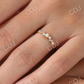 0.23CTW Zig Zag Cluster Round Diamond Gold Wedding Band  customdiamjewel   