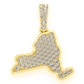 0.33CTW New York State Pendant  customdiamjewel   