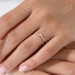 0.23CTW Zig Zag Cluster Round Diamond Gold Wedding Band  customdiamjewel   