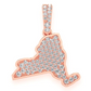 0.33CTW New York State Pendant  customdiamjewel   