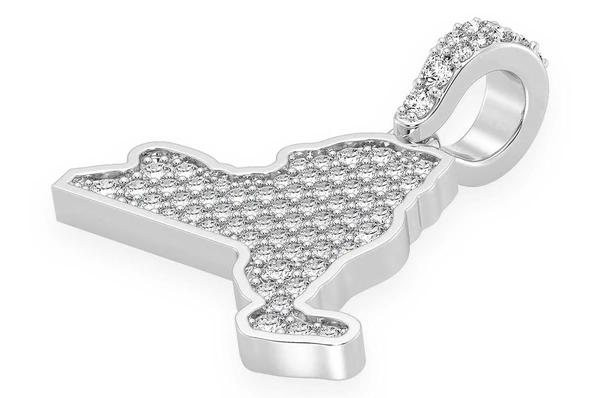 0.33CTW New York State Pendant  customdiamjewel   