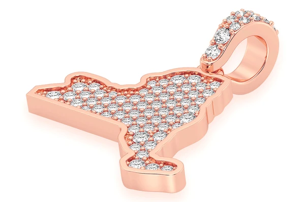 0.33CTW New York State Pendant  customdiamjewel   