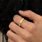 Unique Set of Golden Texture Wedding Bands  customdiamjewel   