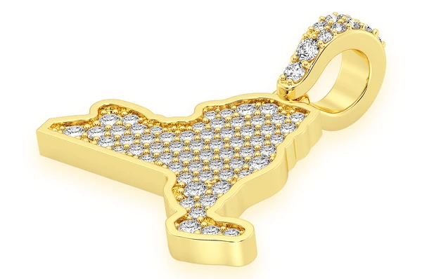 0.33CTW New York State Pendant  customdiamjewel   