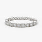 0.50CTW Unique Bezel Set Micro Pave Style Natural Diamond Band  customdiamjewel 10KT White Gold VVS-EF
