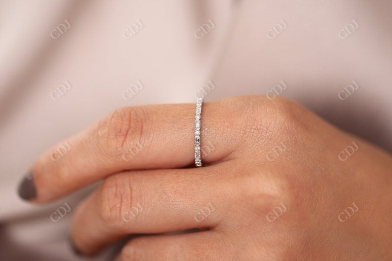 0.50CTW Unique Bezel Set Micro Pave Style Natural Diamond Band  customdiamjewel   