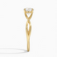 2CT Lab Grown Diamond Twisted Solitaire Engagement Ring  customdiamjewel   