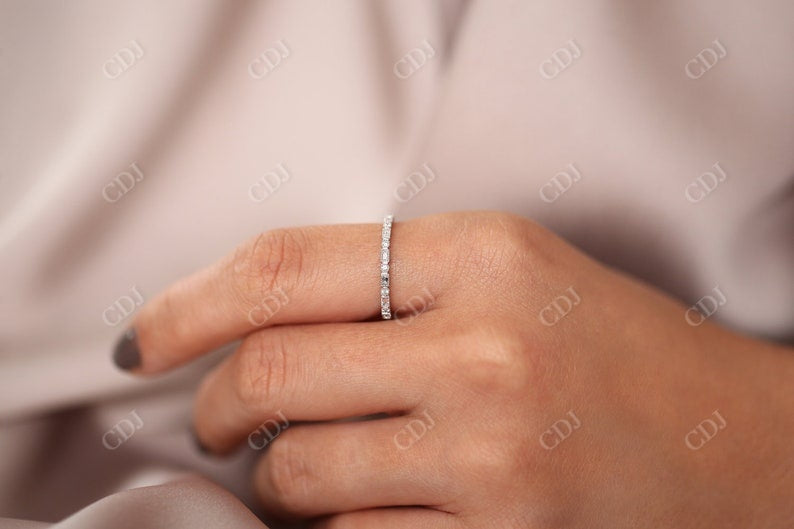 0.50CTW Unique Bezel Set Micro Pave Style Natural Diamond Band  customdiamjewel   