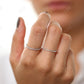 0.50CTW Unique Bezel Set Micro Pave Style Natural Diamond Band  customdiamjewel   
