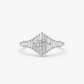 0.82CTW Art Deco Baguette Lab Grown Diamond Wedding Ring  customdiamjewel 10KT White Gold VVS-EF