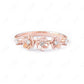 Floral Inspired 0.10CTW Lab Grown Diamond Wedding Ring