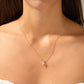 14K Solid Gold Princess Cut Moissanite Solitaire Necklace  customdiamjewel   