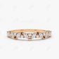 0.35CTW Alternating Marquise Round Lab Grown Diamond Wedding Band  customdiamjewel Sterling Silver Rose Gold VVS-EF