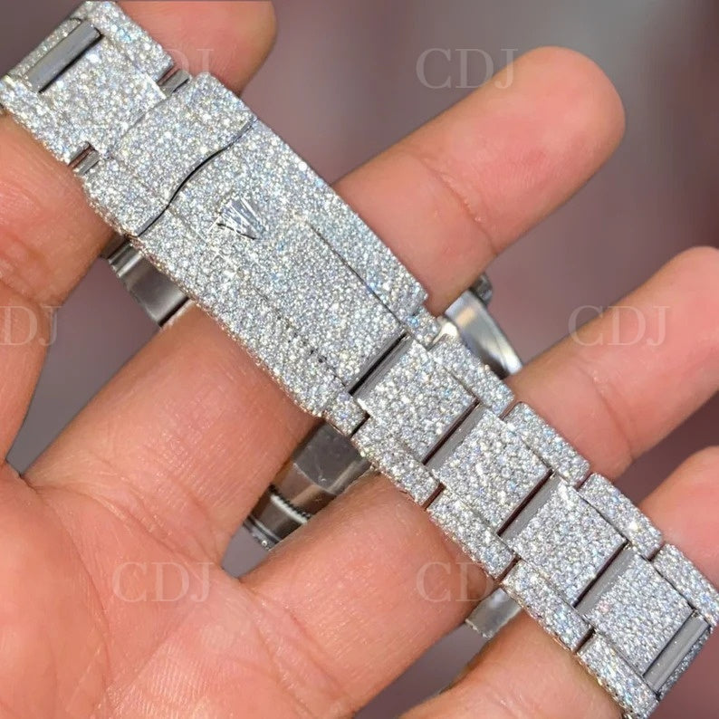 Hip Hop Custom Men Full Iced Out Luxury Diamond Watch
