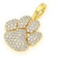 0.45CTW Dog Paw Round Diamond Pendant  customdiamjewel   