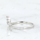 Minimalist Curved Marquise Cut Diamond Wedding Band  customdiamjewel   