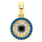 925 Silver Round Evil Eye Diamond Pendant customdiamjewel
