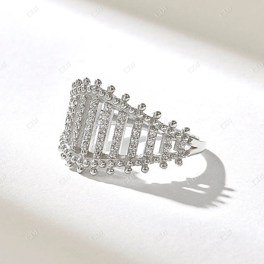 Antique 0.49CTW Round Cut Lab Grown Diamond Wedding Band  customdiamjewel 10KT White Gold VVS-EF