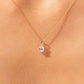 Sparkling Oval Moissanite Pendant Necklace with Diamond Accents  customdiamjewel   