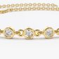0.50CTW Round Bezel Set Diamond Bracelet