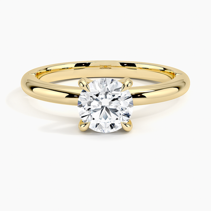 2.06CTW Lab Grown Diamond Antique Solitaire Engagement Ring  customdiamjewel Sterling Silver Yellow Gold VVS-EF