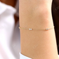 Round Bezel Setting Natural Diamond Duo Bracelet  customdiamjewel   