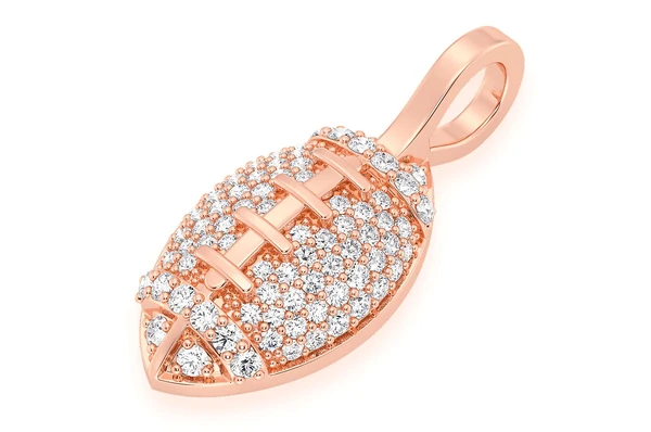 0.40CTW American Football Diamond Pendant  customdiamjewel   