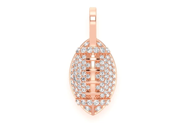 0.40CTW American Football Diamond Pendant  customdiamjewel   