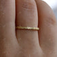 Dainty Engraved Solid Gold Wedding Band
