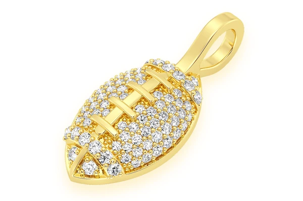 0.40CTW American Football Diamond Pendant  customdiamjewel   