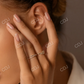 14k Mix Baguette and Round Diamond Crossover Wedding Ring  customdiamjewel   