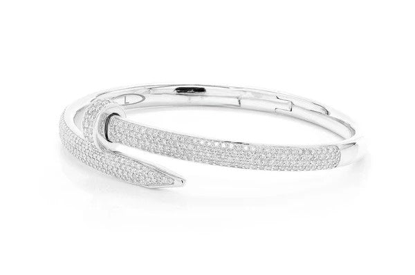 3.25CTW Diamond Nail Bangle Bracelet  customdiamjewel   