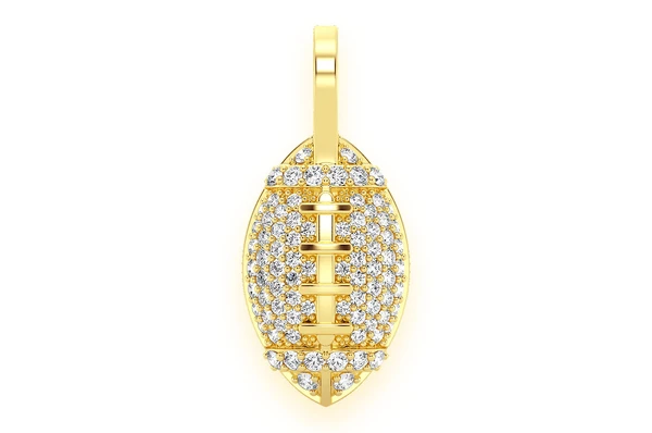 0.40CTW American Football Diamond Pendant  customdiamjewel   