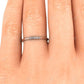 0.03CT Round Cut CVD Diamond Unique Bezel Set Stackable Ring  customdiamjewel   