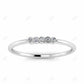 0.03CT Round Cut CVD Diamond Unique Bezel Set Stackable Ring  customdiamjewel 10KT White Gold VVS-EF