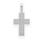 Layered Cross Pave Diamond Pendant  customdiamjewel   
