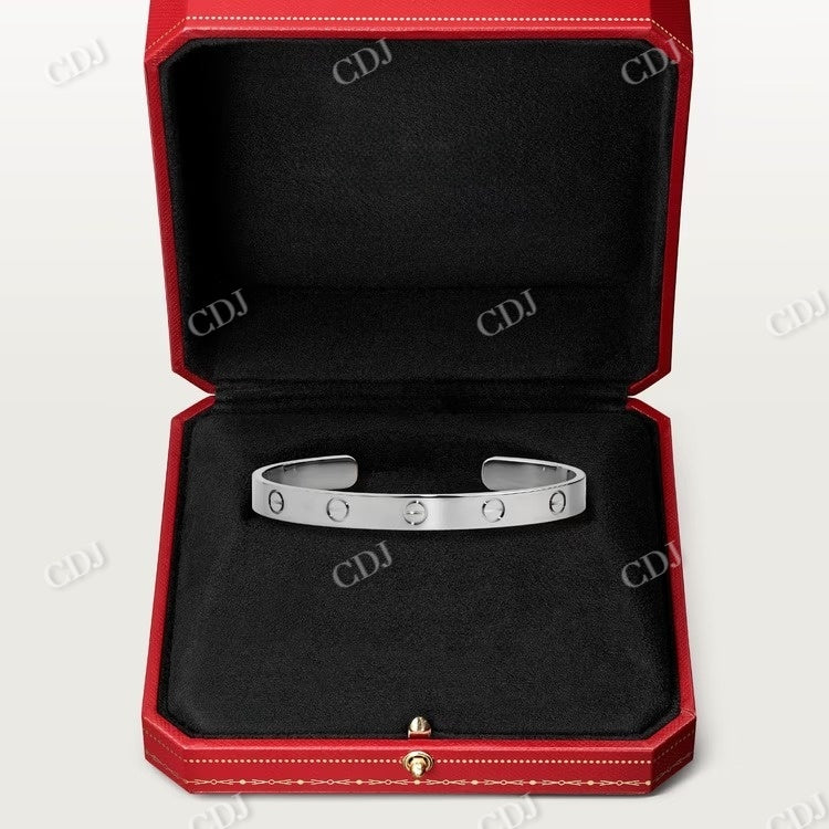 Gold Filled Bangle Moissanite Bracelet Couples Love Friendship Cuff Bracelet  customdiamjewel   