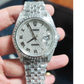 Luxury Rolex Iced out Custom Moissanite Men's Watch customdiamjewel