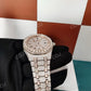 Custom IcedOut Moissanite Bustdown Ap Watch customdiamjewel