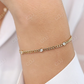 0.21CTW Moissanite Link Chain Diamond Bracelet  customdiamjewel   