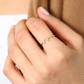 Round Cut White Diamond Horseshoe Wedding Band  customdiamjewel   