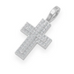 Layered Cross Pave Diamond Pendant  customdiamjewel   